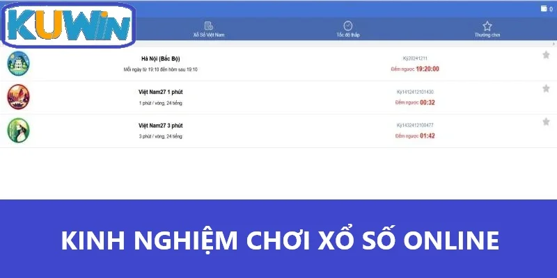 Kinh nghiệm chơi xổ số online Kuwin